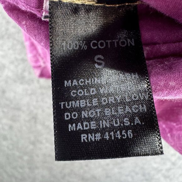 Nu Vintage Womens Long Sleeve Button Up Shirt Size Small Purple Festival Artsy - Picture 7 of 10